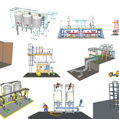 Modern pipeline industrial equipment