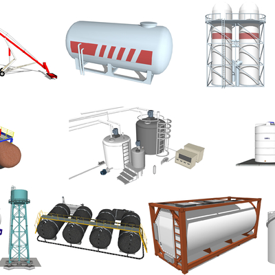 Modern storage tank industrial equipment