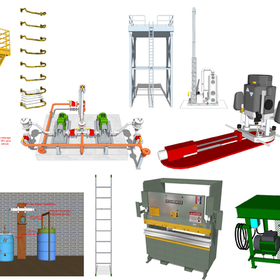 Modern Ladder Climbing Industrial Equipment