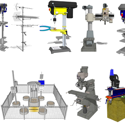 Modern bench drill industrial equipment