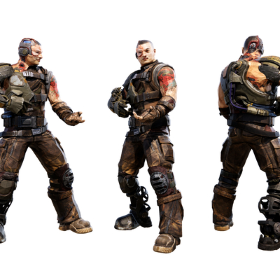 Modern Bullet Storm game characters