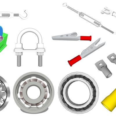 Modern wire clamp bearing hardware