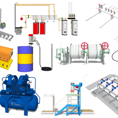 Modern pipeline industrial equipment