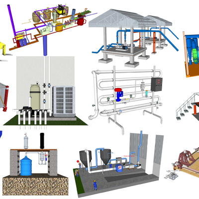 Modern pipeline industrial equipment