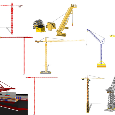 Modern crane industrial equipment