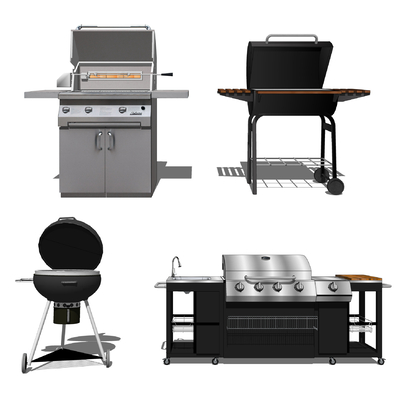 Modern outdoor grill