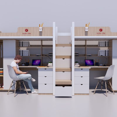 Modern student bunk single bed