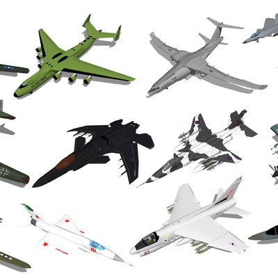 Modern transport aircraft, fighter aircraft, military equipment