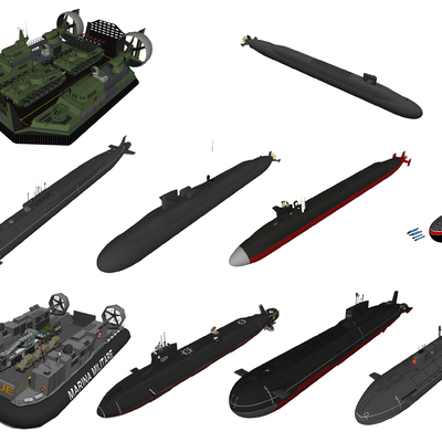 modern hovercraft submarine military equipment