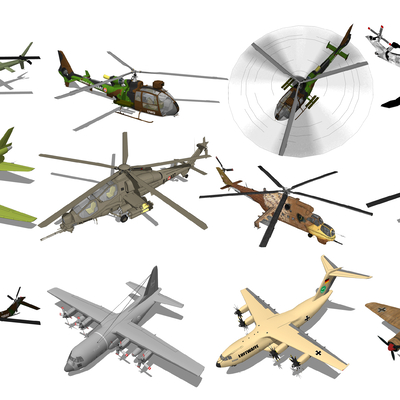 modern armed helicopter early warning aircraft transport aircraft military equipment