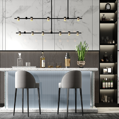 Modern Affordable Luxury Style Bar Counter