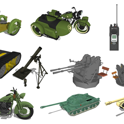 Modern Motorcycle Explosion Vehicle Military Equipment