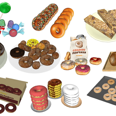 Modern Food Candy Donuts