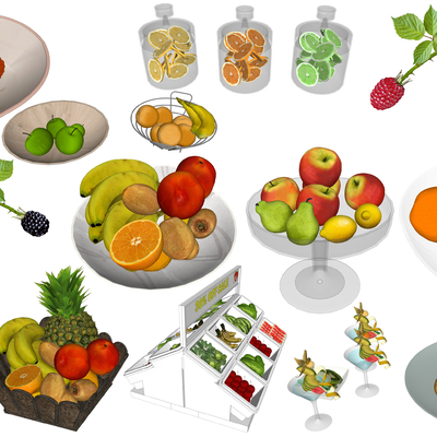 Modern fruit plate fruit