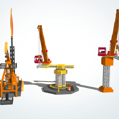 modern tower crane drilling machine