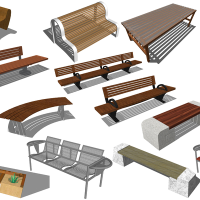 Modern Outdoor Bench Bench Outdoor Seat