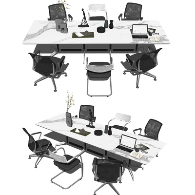 Modern Conference Table and Chair