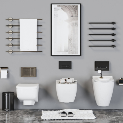 Modern Toilet Toilet Towel Rack