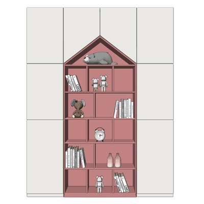 Modern Children Bookcase Storage Cabinet