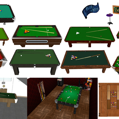 Modern billiard table