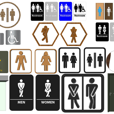 Modern Toilet Signs Toilet Logo