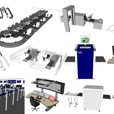 Luggage transport belt Modern security equipment