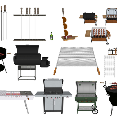 Modern barbecue grill grill net