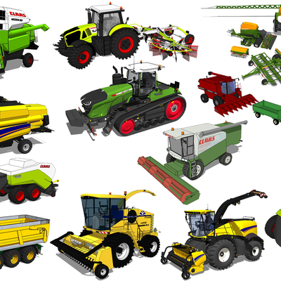 Modern agricultural machinery tractor