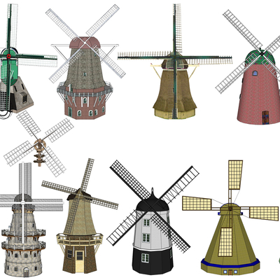 Nordic windmill sketch