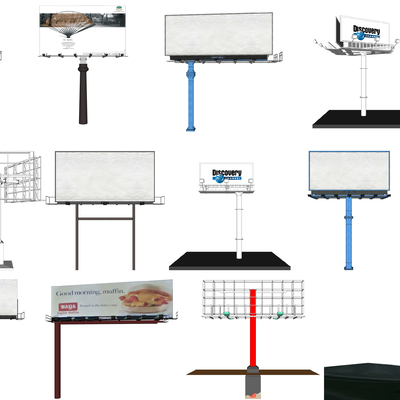 Modern billboard advertising rack