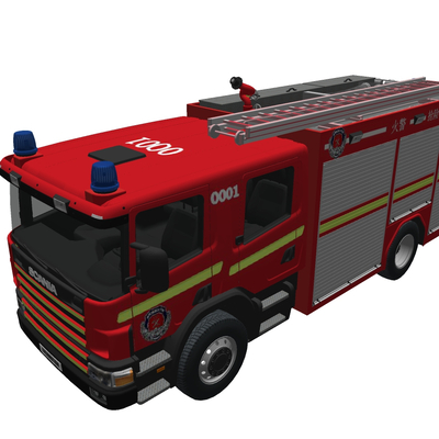 modern fire truck