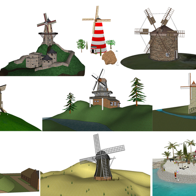 Nordic windmill sketch