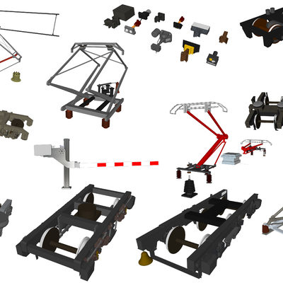 modern train components