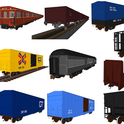 Modern train freight car