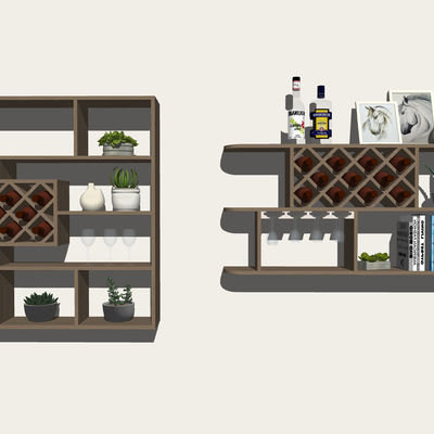 Modern Solid Wood Wine Rack