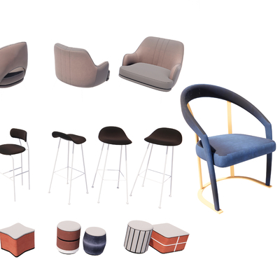 Modern Lounge Chair Bar Chair Low Stool