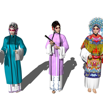 Chinese Peking Opera Characters