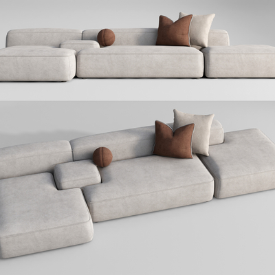 Modern Stitching Shaped Sofa