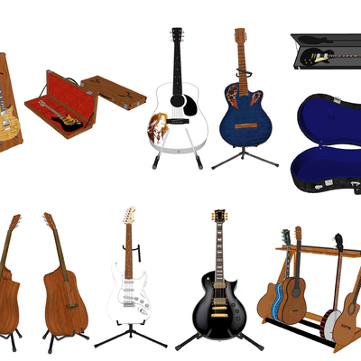 Modern Musical Instrument Guitar Guitar Case