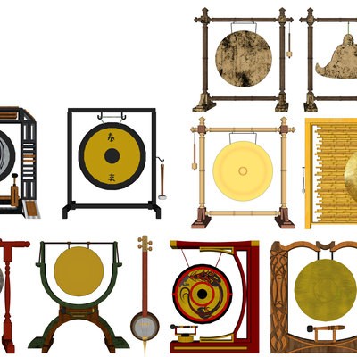 Chinese Lutte Gong Matouqin Classical Musical Instrument