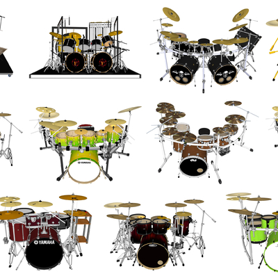 Modern musical instrument drum set