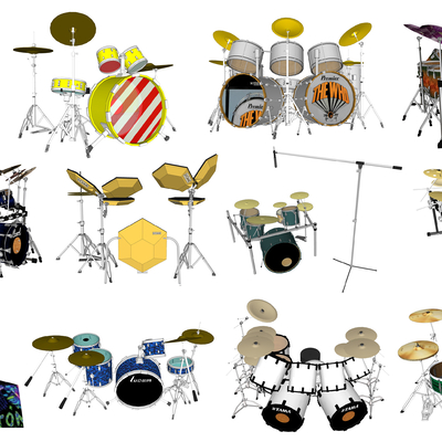 Modern musical instrument drum set