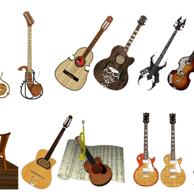 Modern Musical Instrument Guitar