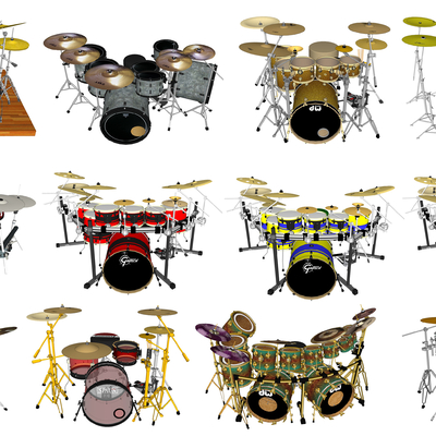 Modern musical instrument drum set