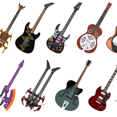 Modern Musical Instrument Guitar