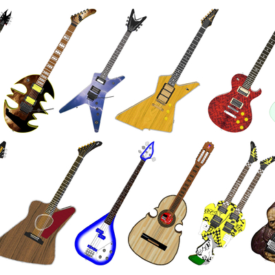 Modern Musical Instrument Guitar