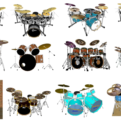 Modern musical instrument drum set