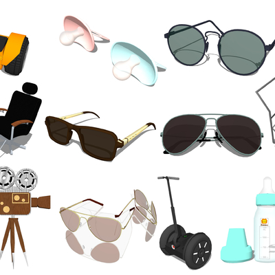 Modern sunglasses machine baby bottle flatbed