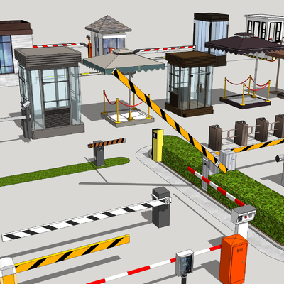 Modern access control toll pole