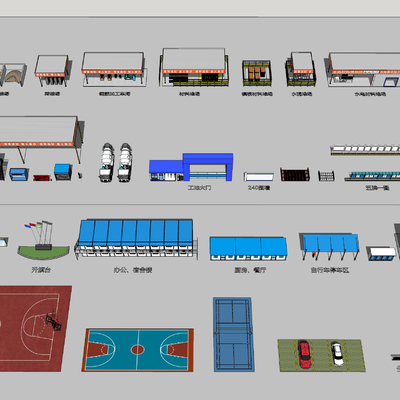 Standard facilities for modern construction site layout